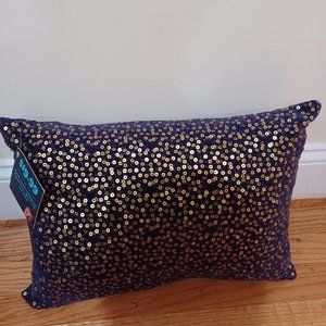 2 purple Gold home decor pillows